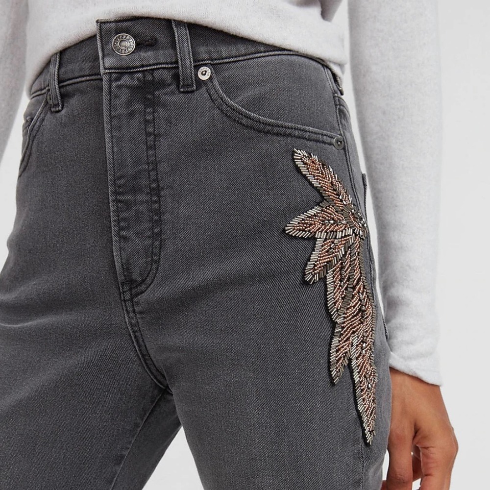 Express Slim Super Highrise Jeans 14S Bead Ankle